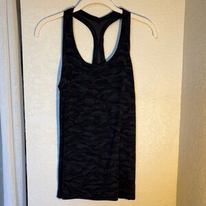 lululemon athletica Black Camo Tank Top